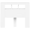 vidaXL LED-Kopfteil Weiß 120x18,5x103,5 cm Holzwerkstoff