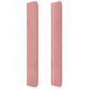 vidaXL LED Kopfteil Rosa 93x16x118/128 cm Samt