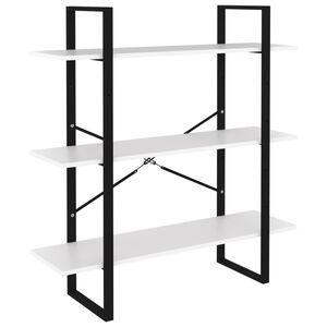 vidaXL B&uuml;cherregal Wei&szlig; 100x30x105 cm Holzwerkstoff