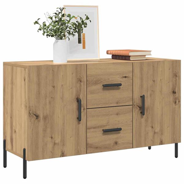 vidaXL Sideboard Artisan-Eiche 100x36x60 cm Holzwerkstoff