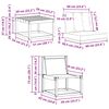 vidaXL Outdoor-Sofagarnitur mit Kissen 5 pcs Natur und Beige