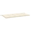 vidaXL Gartenbank-Auflage Creme 120x50x3 cm Oxford-Gewebe