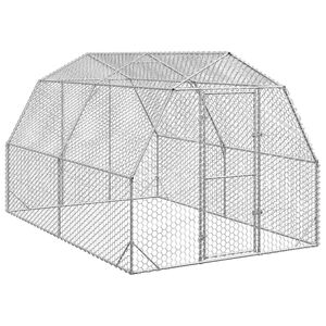 vidaXL H&uuml;hnerstall 2,5x4x2,25 m Verzinkter Stahl