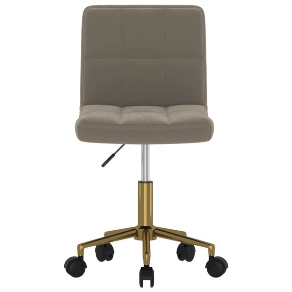 vidaXL Esszimmerstuhl Drehbar Hellgrau Samt