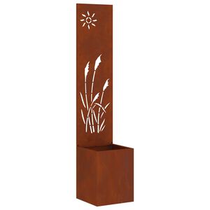 vidaXL Garten Sichtschutz-Leinwand Rostig 32 x 32 x 150 cm