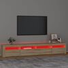 vidaXL TV-Schrank mit LED-Leuchten Sonoma-Eiche 240x35x40 cm