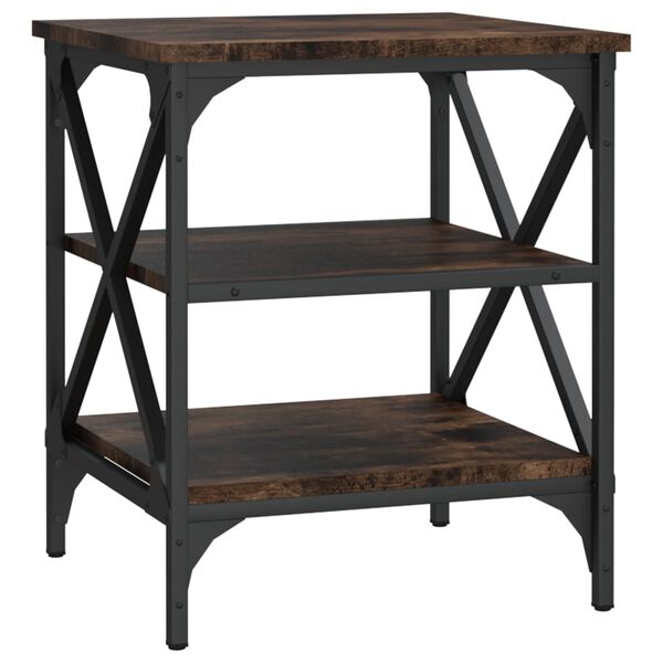 vidaXL Beistelltisch Räuchereiche 40x42x50 cm Holzwerkstoff