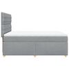 vidaXL Boxspringbett mit Matratze Hellgrau 160x200 cm Stoff