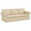 vidaXL Sofa 180cm Creme Metall