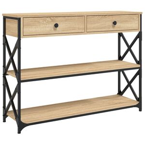 vidaXL Konsolentisch Sonoma-Eiche 100x28x75 cm Holzwerkstoff