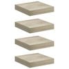 vidaXL Schwebende Wandregale 4 Stk. Eichefarben 23x23,5x3,8cm MDF