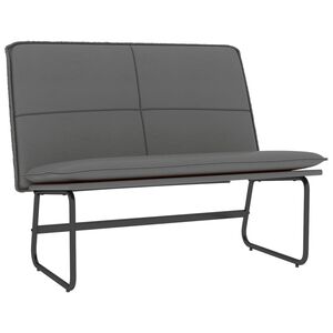 vidaXL Sitzbank Grau 100x75x76 cm Kunstleder