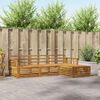 vidaXL Outdoor-Sofagarnitur 4 pcs Natur Massivholz Akazie