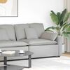 vidaXL Modulares Sofa Endmodul mit Armlehne Kissen Wolkengrau 100 cm