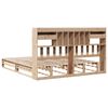 vidaXL Massivholzbett mit Regal ohne Matratze 180x200 cm Kiefernholz