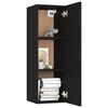 vidaXL 8-tlg. TV-Schrank-Set Schwarz Holzwerkstoff