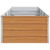 vidaXL Garten-Hochbeet 320x80x45 cm Verzinkter Stahl Silber