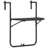 vidaXL Balkon-H&auml;ngetisch Braun 60x64x83,5 cm Kunststoff Rattan-Optik