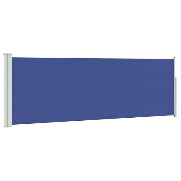 vidaXL Ausziehbare Seitenmarkise 100x300 cm Blau