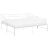 vidaXL Ausziehsofa Bettgestell Wei&szlig; Metall 90x200 cm
