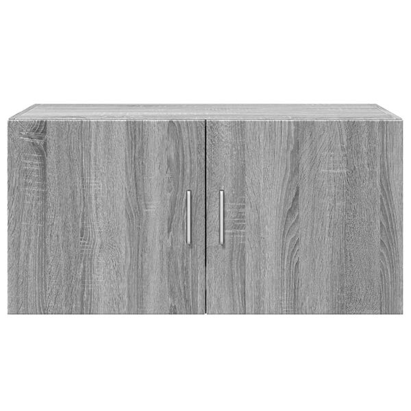 vidaXL Wandschrank Grau Sonoma 80x42,5x40 cm Holzwerkstoff