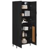 vidaXL Highboard Schwarz Eichen-Optik 69,5 x 34 x 180 cm Holzwerkstoff