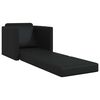 vidaXL Schlafsofa 60cm Schwarz Kunstleder