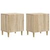 vidaXL Nachttisch 2 pcs Sonoma-Eiche 43 x 34,5 x 50 cm Holzwerkstoff
