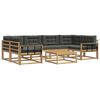 vidaXL Outdoor-Sofagarnitur 5 stk. Wei&szlig; und Anthrazit
