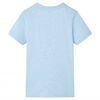 Kinder-T-Shirt Hellblau Melange 92