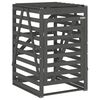 vidaXL M&uuml;lltonnenbox Grau 84x90x128,5 cm Massivholz Kiefer