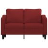 vidaXL 2-Sitzer-Sofa Weinrot 120 cm Stoff