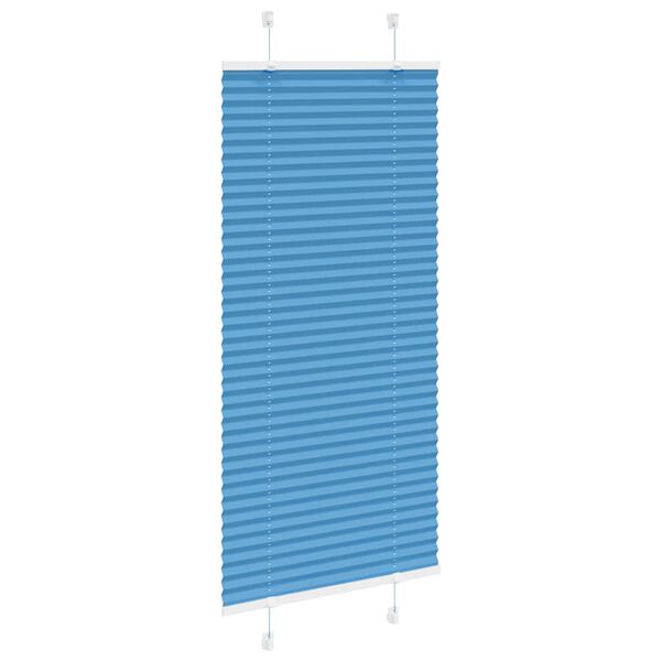 vidaXL Plissee Blau 55x100 cm Stoffbreite 54,4 cm Polyester