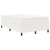 vidaXL Boxspringbett Creme und Wei&szlig; 120 x 190 cm Cordstoff