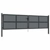 vidaXL Gartentor Anthrazit 400x125 cm Stahl