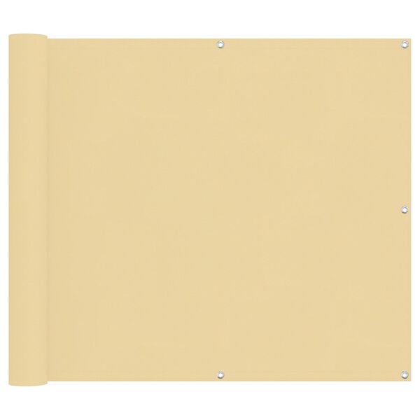vidaXL Balkonsichtschutz Sand 100 x 700 cm Oxford-Stoff