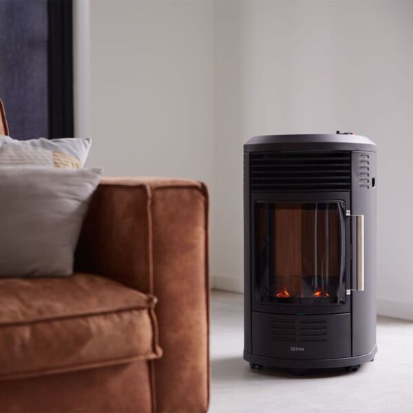 Qlima 2-in-1 Gasheizer GH 8034 3,4 kW Schwarz