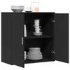 vidaXL Sideboard Schwarz 79x38x80 cm Holzwerkstoff