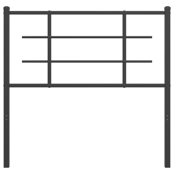 vidaXL Kopfteil Metall Schwarz 100 cm