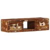 vidaXL TV-Wandschrank 100x32x25 cm Altholz Massivholz