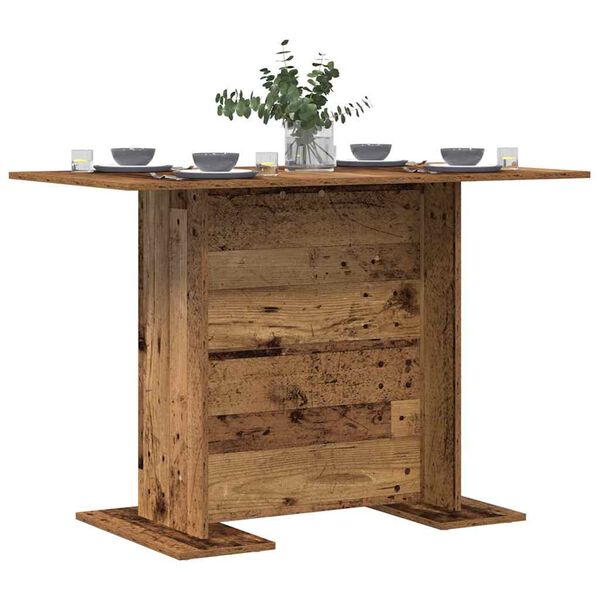 vidaXL Esstisch Altholz 110 x 60 x 75 cm Holzwerkstoff