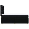 vidaXL Boxspringbett mit Matratze Schwarz 90x190 cm Stoff