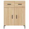 vidaXL Highboard Sonoma-Eiche 69,5x34x180 cm Holzwerkstoff