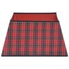 vidaXL Weihnachtsbaumrock Rot und Schwarz 48x48x25 cm