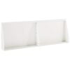 vidaXL St&uuml;tzmauer 2 stk. 60 x 12 x 40 cm Stahl Wei&szlig;
