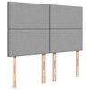 vidaXL Boxspringbett mit Matratze Hellgrau 140x200 cm Stoff