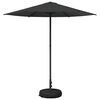 vidaXL Garten-Schirm mit Fu&szlig; Rechteckig 2,3 x 2,3 m Polyester