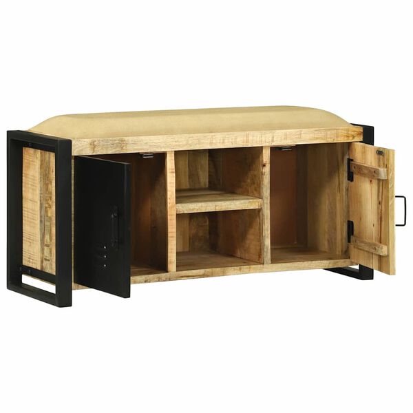 vidaXL Bankschrank Braun 100 x 35 x 50 cm Massivholz Mango