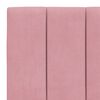 vidaXL Bettgestell mit LED ohne Matratze "Hanko" Rosa 90x190 cm Samt