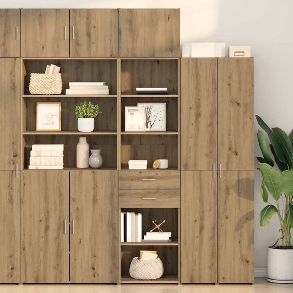 vidaXL Highboard Artisan-Eiche 50 x 42,5 x 185 cm Holzwerkstoff
